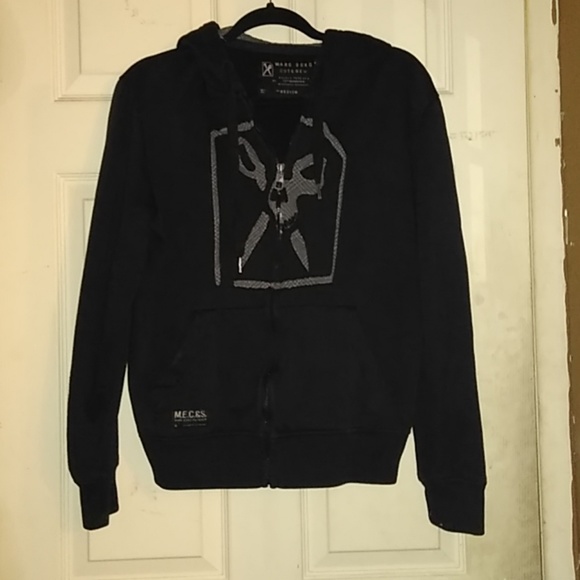 Marc Ecko Other - Marc Echo Cut & Sew Scissor Hoody Zippy Black